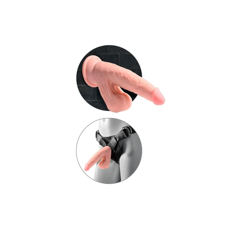 King Cock Plus - Dildo Realista Triple Densidad Con Testículos