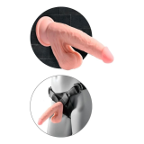 KING COCK PLUS - TRIPLE DENSITY REALISTIC DILDO WITH SWINGING TESTICLES 30 CM FLESH