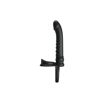 Pretty Love - Merritt Vibrador Anal Con Anillo Y Vibración Negro |
