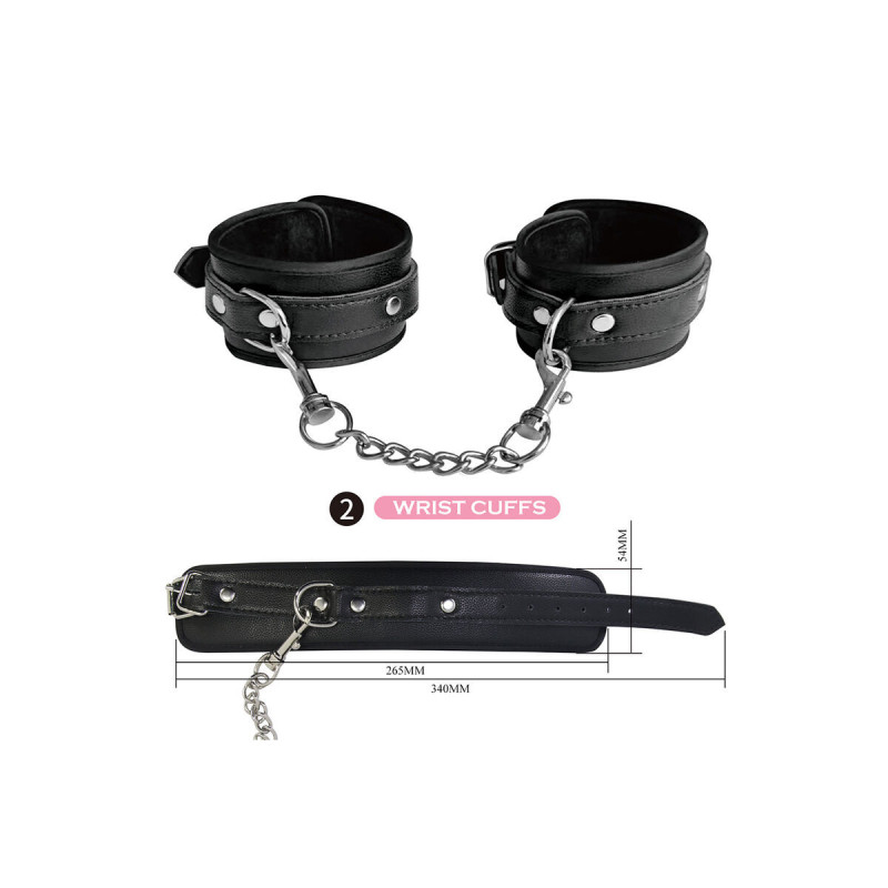 Pretty Love - Kit Bdsm 8 Piezas Negro | Vybes.it