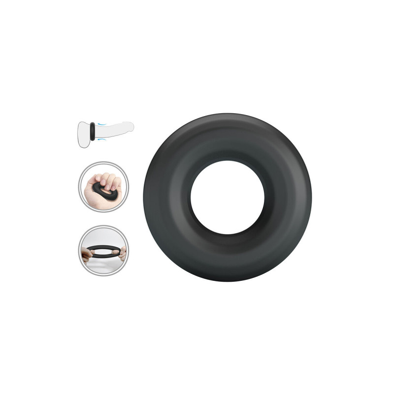 Crazy Bull - Anneau Pénal Urban En Silicone Ultra Doux Noir |