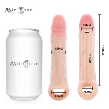 MR INTENSE - SIMON L FUNDA PARA PENE SILICONA 16 CM -Ø- 4.5 CM