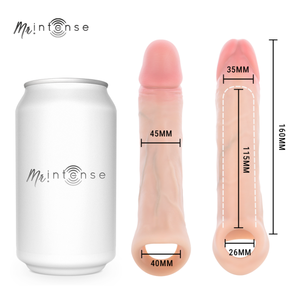 MR INTENSE - SIMON L FUNDA PARA PENE SILICONA 16 CM -Ø- 4.5 CM