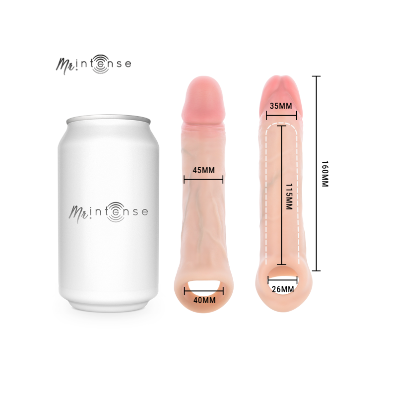 MR INTENSE - SIMON L SILIKON-PENISÜBERZUG 16 CM -Ø- 4,5 CM - MR. INTE…