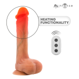 MR INTENSE - BRADLEY DILDO VIBRADOR SILICONA CON EFECTO CALOR Y CONTROL REMOTO 21 CM -Ø- 4.2 CM
