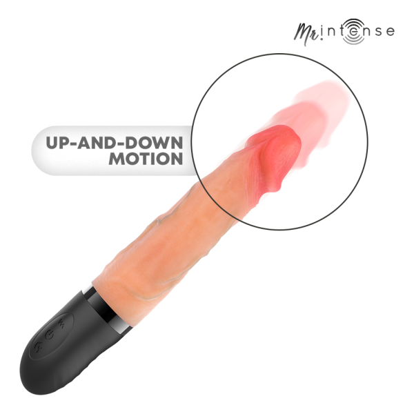 MR INTENSE - JEAN UP&DOWN VIBRATOR SILIKON MIT WÄRMEEFFEKT 24 CM -Ø- 3,8 CM