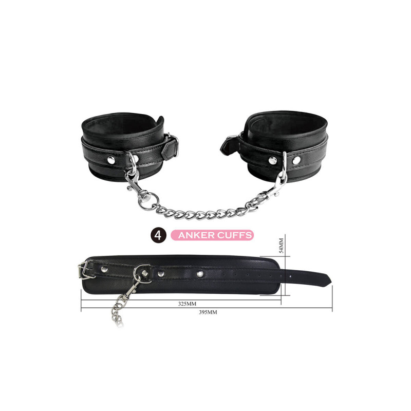 Pretty Love - Kit Bdsm 8 Piezas Negro | Vybes.it