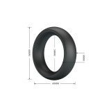 Crazy Bull - Elio Anneau Pénal En Silicone Noir | Vybes.it