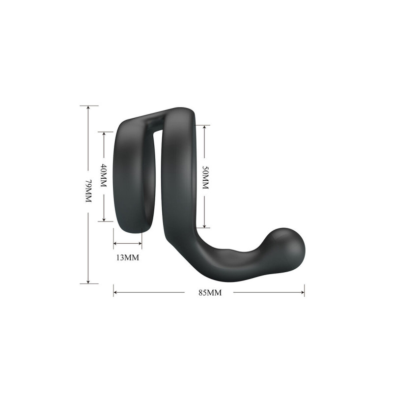 Crazy Bull - Yancy Anillo Doble Para Pene Y Testículos Silicona