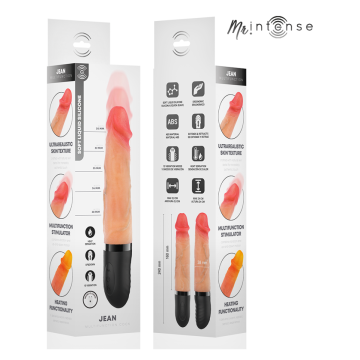 MR INTENSE - JEAN VIBRADOR UP&DOWN SILICONA CON EFECTO CALOR 24 CM -Ø- 3.8 CM