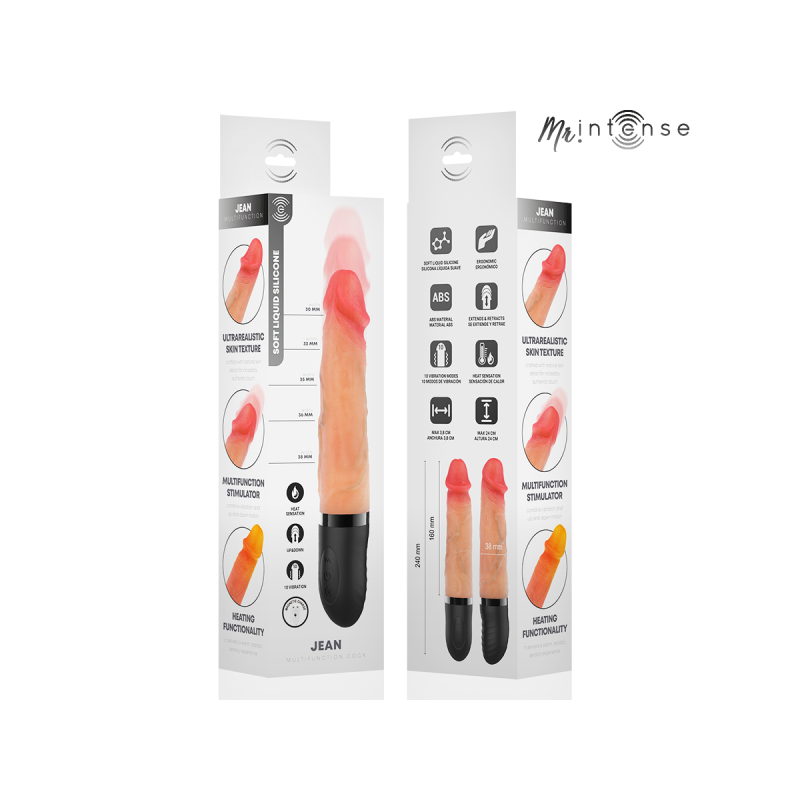 Mr Intense - Jean Up&Down Vibrator Silikon Mit Wärmeeffekt 24 Cm