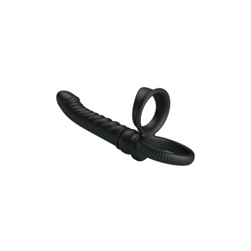 Pretty Love - Merritt Vibrador Anal Con Anillo Y Vibración Negro |