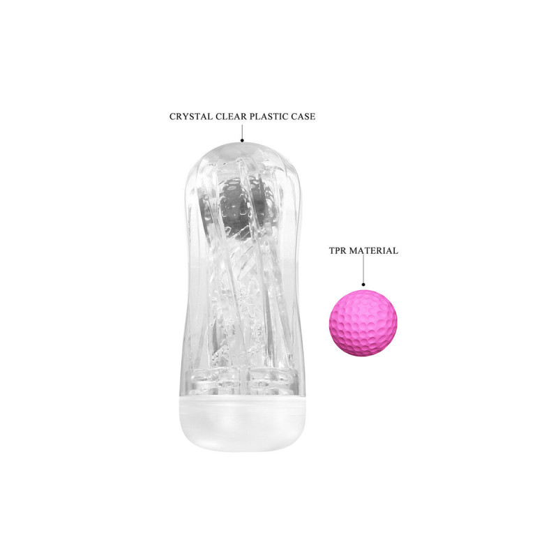 Pretty Love - 360º Textured Masturbation Cup Clear | Vybes.it