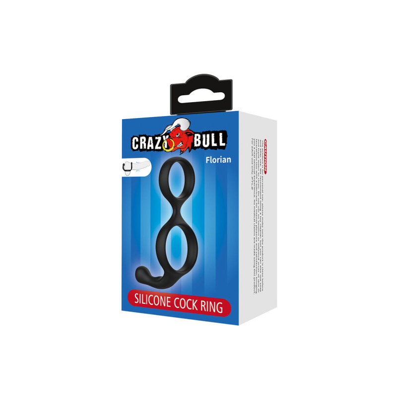 Crazy Bull - Florian Anillo Doble Para Pene Y Testículos Silicona