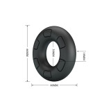 Crazy Bull - Bertram Anillo Para Pene Super Soft Silicona Negro |