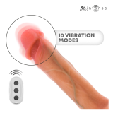 MR INTENSE - BRADLEY DILDO VIBRADOR SILICONA CON EFECTO CALOR Y CONTROL REMOTO 21 CM -Ø- 4.2 CM