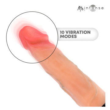 MR INTENSE - JEAN UP&DOWN VIBRATOR SILIKON MIT WÄRMEEFFEKT 24 CM -Ø- 3,8 CM