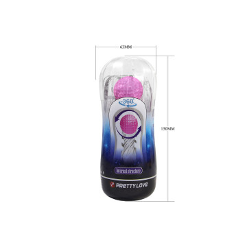 Pretty Love - 360º Textured Masturbation Cup Clear | Vybes.it