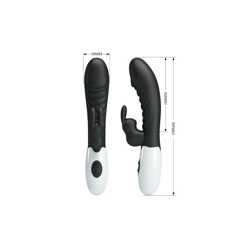 Pretty Love - Naughty Bunny Vibrador Rabbit 30 Funciones Negro |