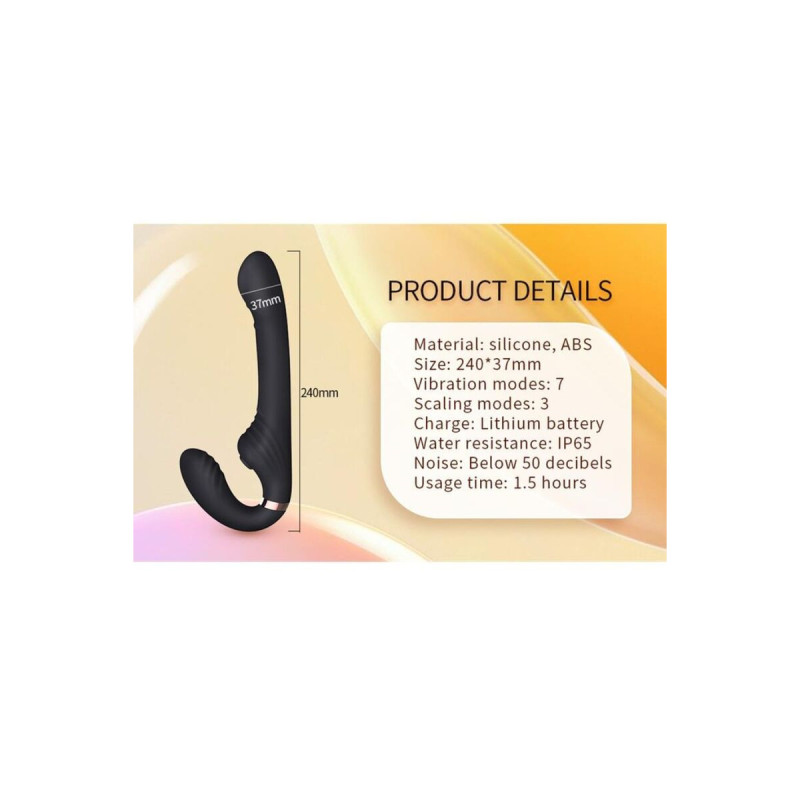 Nalone - Allow Vibrador Doble Con Rotación Y Empuje Negro | Vybes.it