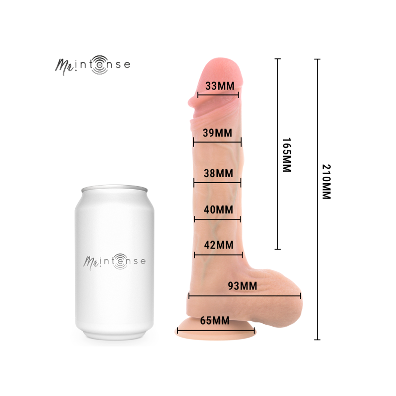 Mr Intense - Dildo Vibrante In Silicone Bradley Con Effetto Calore