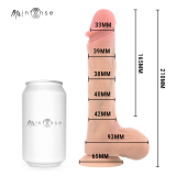 MR INTENSE - BRADLEY DILDO VIBRADOR SILICONA CON EFECTO CALOR Y CONTROL REMOTO 21 CM -Ø- 4.2 CM
