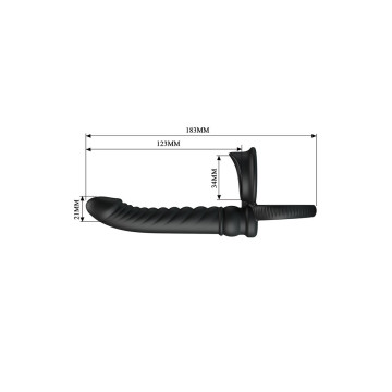 Pretty Love - Merritt Vibrador Anal Con Anillo Y Vibración Negro |