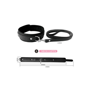 Pretty Love - Kit Bdsm 8 Piezas Negro | Vybes.it