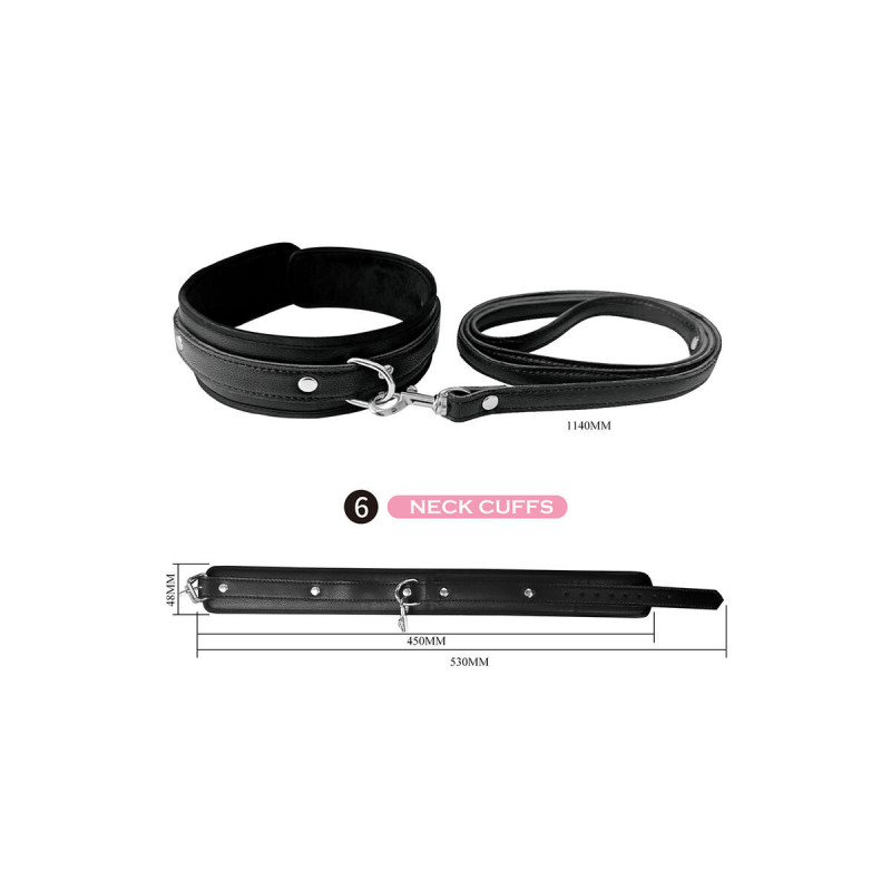 Pretty Love - Kit Bdsm 8 Piezas Negro | Vybes.it