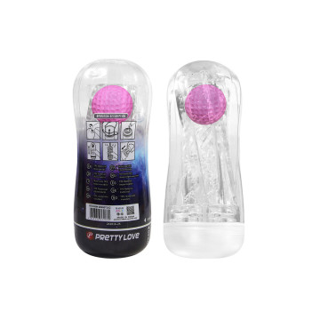 Pretty Love - 360º Textured Masturbation Cup Clear | Vybes.it