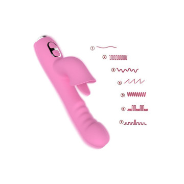 Nalone - T - May Vibrador Rabbit Con Empuje Y Movimiento Oscilante