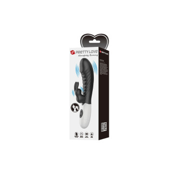 Pretty Love - Naughty Bunny Vibrador Rabbit 30 Funciones Negro |