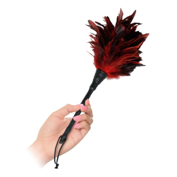 FETISH FANTASY SERIES - PLUMERO FRISKY NEGRO Y ROJO