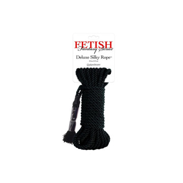 FETISH FANTASY SERIES - CORDA DI SETA DELUXE NERA 9,75 M - Corde