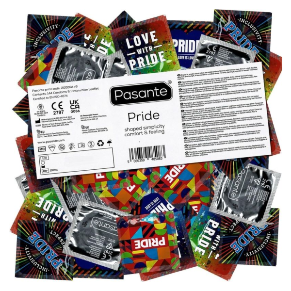 PASANTE - FORMAT GAY PRIDE 144 PACK CONDOMS (BAG)