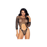 LEG AVENUE - TOP BODY AVEC THONG DOS TAILLE UNIQUE - NOIR - LEG AVENU…