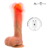MR INTENSE - LOGAN DILDO VIBRADOR SILICONA CON EFECTO CALOR Y CONTROL REMOTO 20 CM -Ø- 4.1 CM