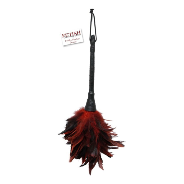 FETISH FANTASY SERIES - PLUMERO FRISKY NEGRO Y ROJO