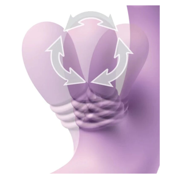 FANTASY FOR HER - INTIMOTION FLUTTER PRO PURPLE VIBRADOR RABBIT PARA PUNTO G Y CLÍTORIS