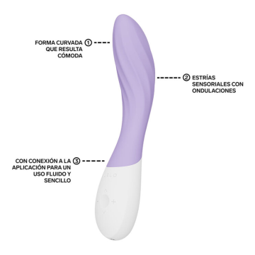 LELO - MONA TWIST VIBRATEUR POINT G RECHARGEABLE CONTRÔLÉ PAR APPLICATION LAVANDE