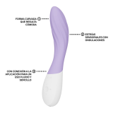 LELO - MONA TWIST VIBRATEUR POINT G RECHARGEABLE CONTRÔLÉ PAR APPLICATION LAVANDE