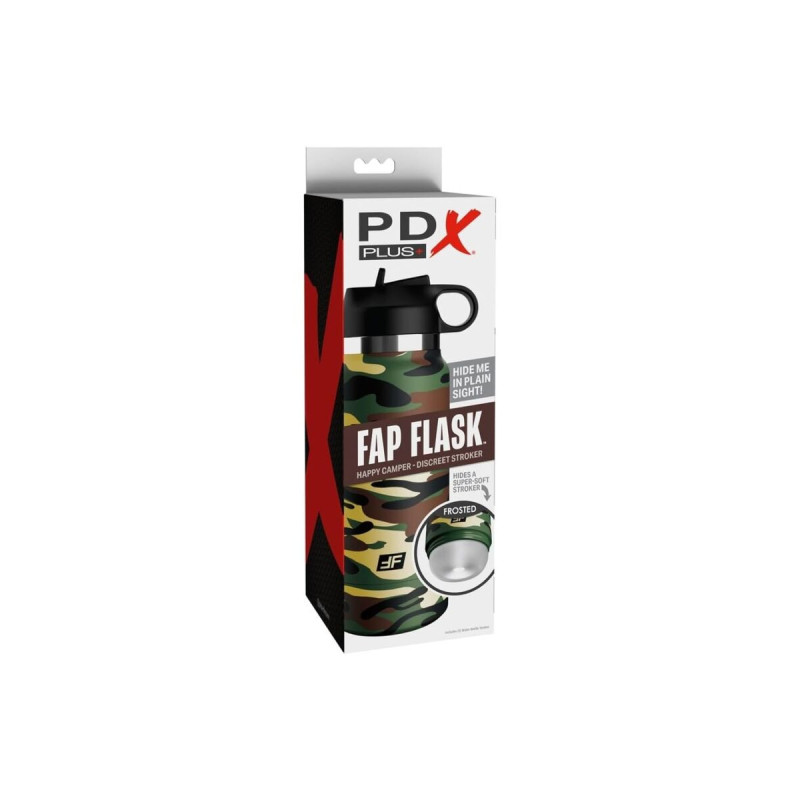Pdx Plus - Masturbador Discreto Fap Flask Happy Camper Camuflaje |