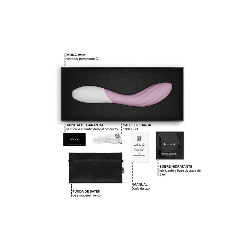 Lelo - Mona Twist Rechargeable App - Controlled G - Spot Vibrator