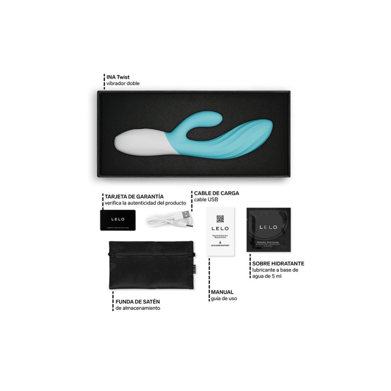 Lelo - Ina Twist Doppelvibrator Hase Für G - Punkt Und Klitoris