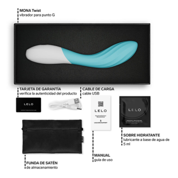 LELO - MONA TWIST VIBRATEUR POINT G RECHARGEABLE CONTRÔLÉ PAR APPLICATION LAVANDE