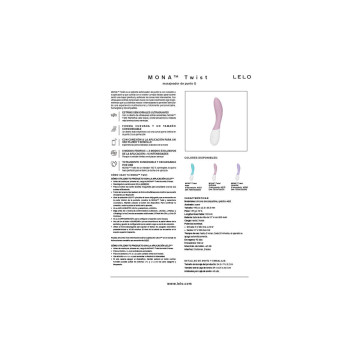 Lelo - Mona Twist Vibrador Para Punto G Recargable App Control