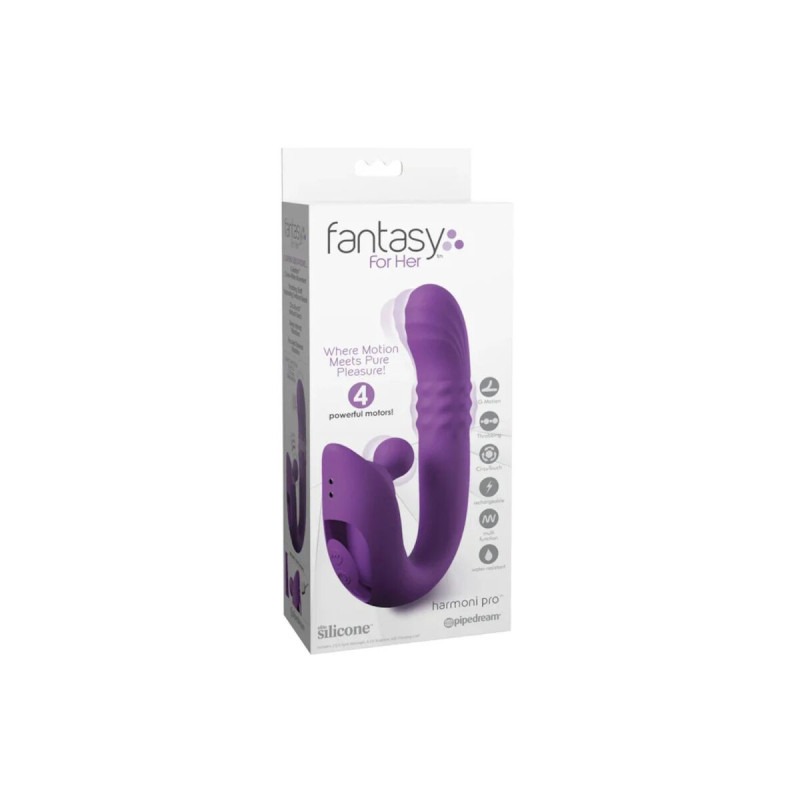 Fantasy For Her - Harmoni Pro Purple Vibrador Rabbit Para Punto G Y