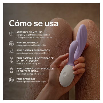 LELO - INA TWIST DOPPELVIBRATOR HASE FÜR G-PUNKT UND KLITORIS LAVENDEL