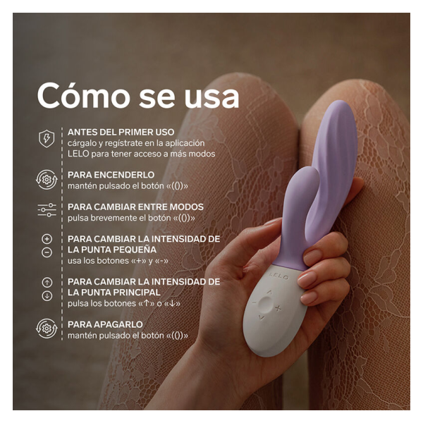 LELO - INA TWIST DOPPELVIBRATOR HASE FÜR G-PUNKT UND KLITORIS LAVENDEL