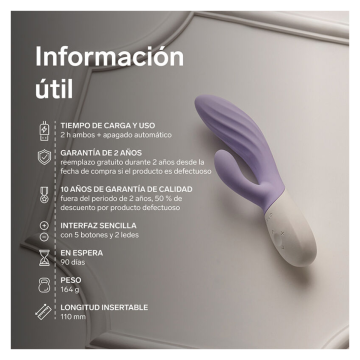 LELO - INA TWIST DOPPELVIBRATOR HASE FÜR G-PUNKT UND KLITORIS LAVENDEL